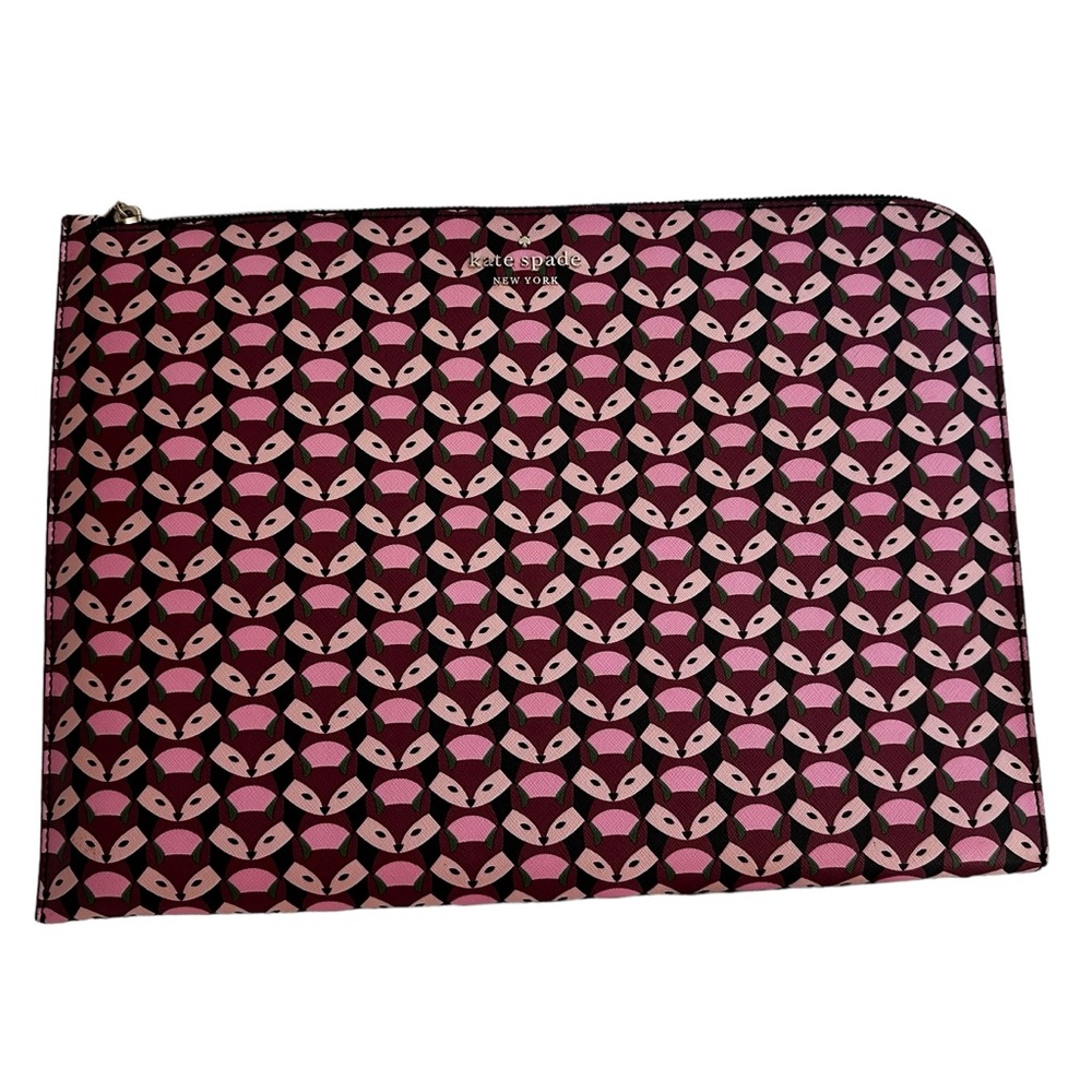 Kate Spade Staci Geo Fox L-Zip Laptop Sleeve Case